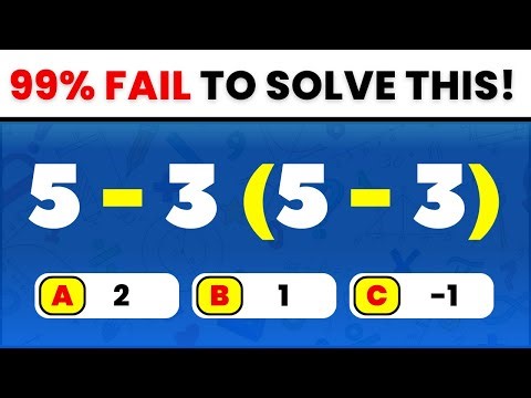 Can You Solve These Math Questions? 🧠 Only Geniuses Can! ➗✖️