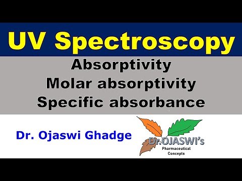 Absorptivity- Specific absorbance and Molar absorptivity