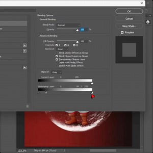 How to blend on santa and mirror ball in Photoshop | Photoshop tips and tricks