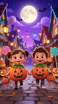 🎃 Happy Halloween Song for Kids 👻 | Trick or Treat Dance & Pumpkin Song | 3D Cartoon Nursery Rhymes