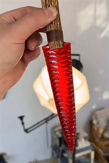 Crafting a Red Stone Hunting Knife