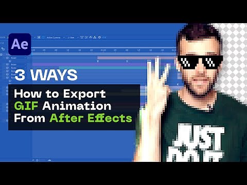 How To Export a GIF from After Effects 2023
