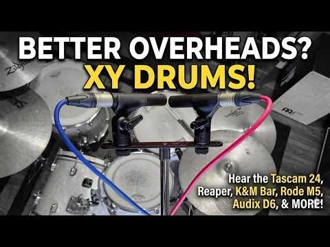 X/Y Drum Overheads in a Small Room (Gretsch Catalina Club Jazz Kit Test)