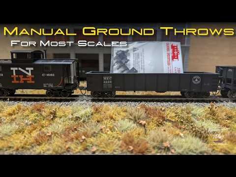 Installing Manual Ground Throws on your Model Railroad!