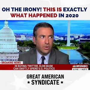 1.4K views · 39 reactions | OH THE IRONY. This video describes step by step what every social media platform and news network has been doing for the left for the last 4-5 years. Ari Melber from MSDNC says the quiet part out loud. 藍 Follow us for more: www.greatamericansyndicate.com | Dave Brown USA | Facebook