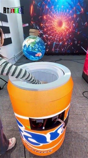 Creative refrigerator can LED display the Waterproof IP65 test！ #leddisplay #ledscreen #rental