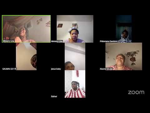 Ministry Line's Zoom Meeting .Prayer