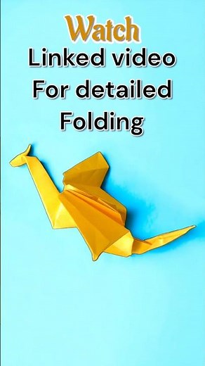 Making origami flying dragon #flyingdragon