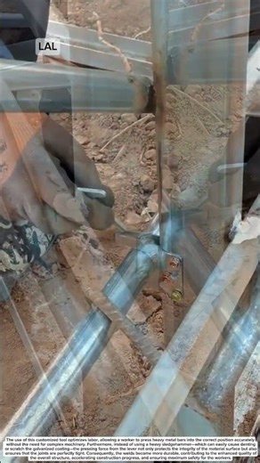 Installation solution for steel bracing using a custom-made lever clamp tool