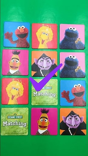 Sesame Street Matching Game Puzzle #SesameStreet #Elmo #Shorts