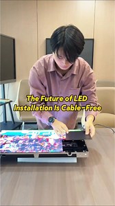 COB LED Display — No Cables Required. No signal cables. No power cables. No complicated wiring. With magnetic hard-connection design, the COB LED panel snaps into place instantly. Just align → click → install. ✔ Faster installation ✔ Cleaner structure ✔ Higher stability ✔ Lower maintenance cost Perfect for: • Control rooms • Conference centers • Command & monitoring rooms • High-end indoor display projects This is how professional LED installation should be. #COBDisplay #LEDDisplay #MagneticDesi