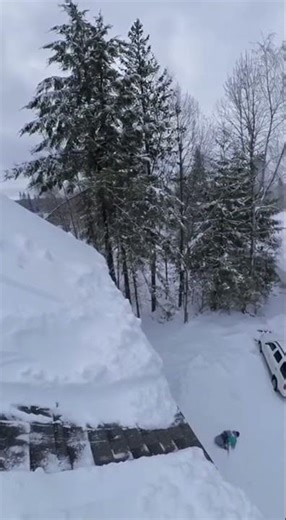 He Slipped Off the Roof… and Landed on a Car! 😳❄️ | GoPro Fail