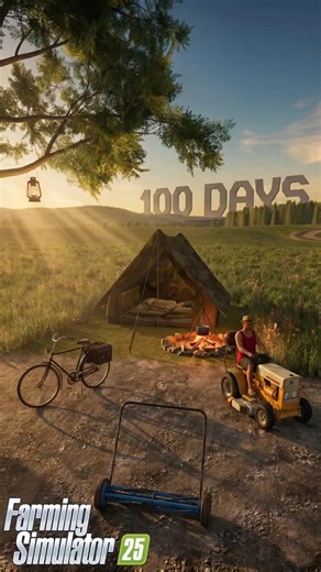 I Survived 100 DAYS on the FLAT MAP with $0 ! Here's What Happened! Farming Simulator 25