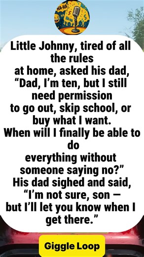 The Dad Who Still Waits For Freedom Himself#funny #joke #humor