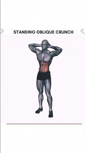 standing oblique crunch