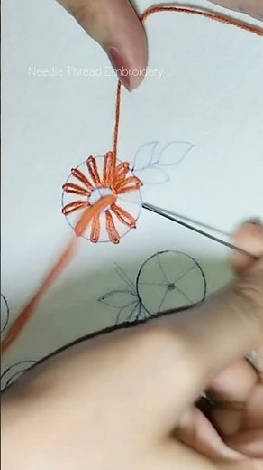 Simple Hand Embroidery Flower for beginners | Easy Flower Embroidery step by step