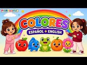 Aprende los COLORES en ESPAÑOL e INGLÉS 🌈 | Colors for Kids | Canciones Infantiles | PikiRitmosKids
