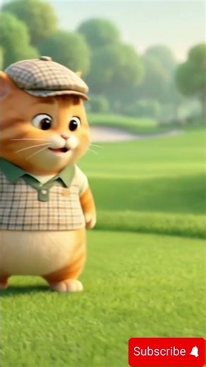 "Cute Cat Plays Golf Like a Pro!"