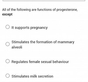 All of the following are functions of progesterone, exceptIt s... | Filo