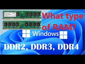 How to know the class and type of RAM in a computer