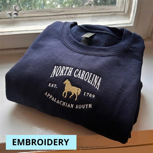 North Carolina Sweatshirt, Southern State Crewneck Pullover, North Carolina Hoodie, North Carolina T-shirt - Etsy