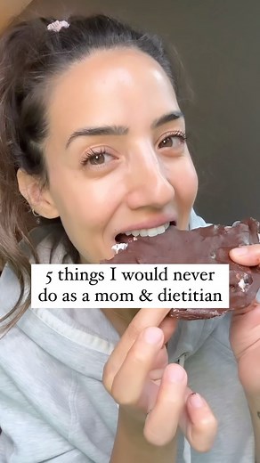 Recipe: 1 cup Greek yogurt 1/2 cup berries (or any fruit of choice) Freeze for about an hour or until it hardens Dip in melted chocolate and freeze again for another 15 minutes Melted chocolate: 1/2 cup chocolate chips 1-2 teaspoon oil Melt in microwave in 30 second intervals | Ayat Sleymann, MS, RDN