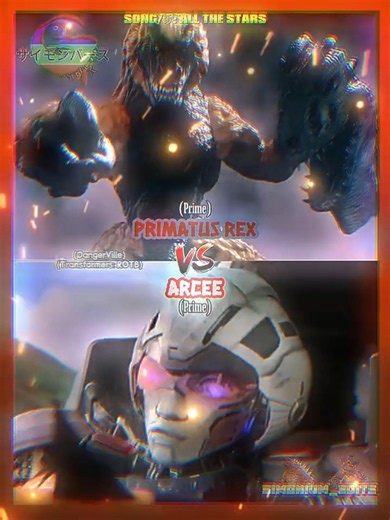 Primatus Rex vs Arcee | #dangerville #transformers #1v1 #wisedit