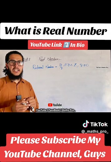 Concept Of Real Number | Maths Pro_ 🤔🥰 Guys Need Your Support On YouTube 🫡👑 . #education #foryou #fybシ #mathematics #mathspro