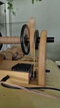 Spinning Guanaco fiber on my Hansen Mini Pro