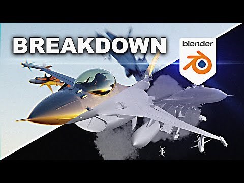 How I Created A Fighter Jet Cinematic Animation in 3D | Blender Breakdown
