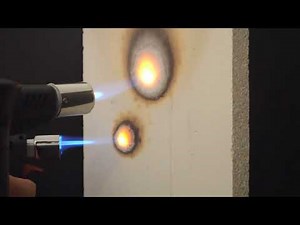 Real fire test of magnesium oxide board, A1 fireproof MGO construction panel