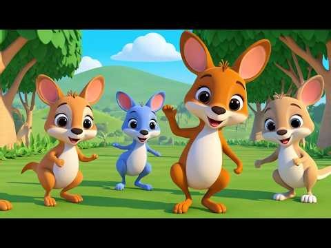 Baby Kangaroo Opens a Jumping School 🦘🎒 | Funny and Fun Kids Nursery Rhyme Animation
