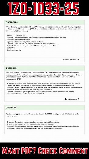 1Z0-1033-25 Sample Exam Questions (Practice Tests)