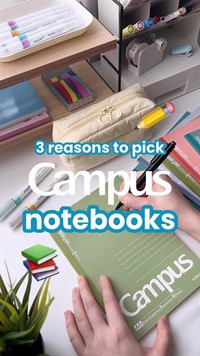 There’s so much to love about our Campus notebooks 💙 With the smoothest paper, lots of colors, and a great writing experience - these are sure to become an integral part of your everyday notes! Have you tried these for yourself? #stationery #studytok #studentlife #campus #studymotivation