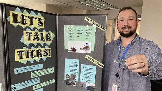 Erie County Department of Health shows how to use new device to remove ticks