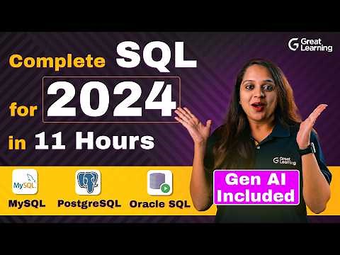 SQL Full Course with Gen AI for 2024 | SQL Tutorial for Beginners