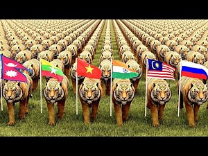 Tiger population by country 2025