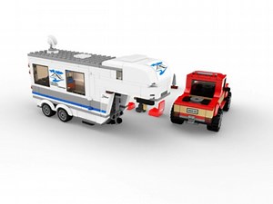 Watch LEGO City Pickup and Caravan 60182 Building Kit on Amazon Live