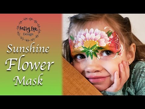 Sunshine Flower Mask - Face Paint Tutorial