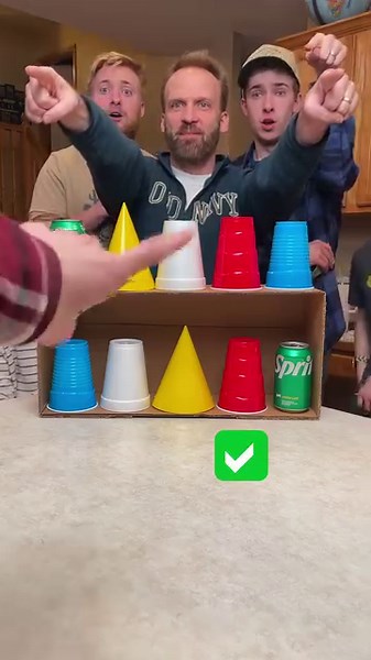 Match all 5 Cups - Family Game 😄 Family and kids play diy matching game with cups. Funny at-home game show party game that everyone will love. This video was produced by Aaron & Jess, Network Media, and Benson Bros. | Aaron & Jess