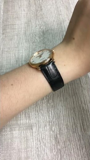 Baume Mercier Classima Rose Gold Mother of Pearl Diamond Watch 10077 | SwissWatchExpo [Wrist Roll]