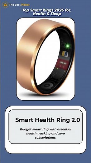 Upgrade Your Health in 2026! Best Smart Rings for Sleep, Fitness & Wellness