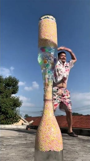 “Double Bottle Foam Explosion! 🌈💥 Crazy Satisfying Experiment”