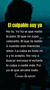 El culpable soy yo | cosas de amor