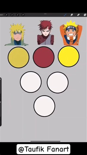 Trying tik tok art Jinchuriki Minato Gaara Naruto #art #drawing #naruto #satisfying