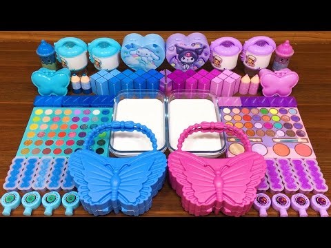 LIVE : Slime Mixing Random Things Into Glossy Slime | [BLUE] Vs [PINK] Showdown #130