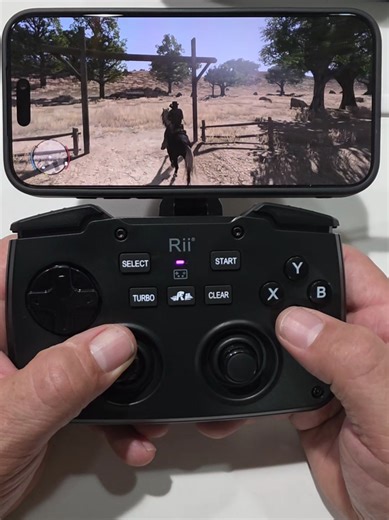 Rii RK707 3 in 1 Multifunctional 2.4GHz Wireless Portable Game Controller 62-Kev Rechargeable Kevboard Mouse Combo Turbo Vibration Function for PC/Raspberry pi2/ Android TV Google/TV. #luskywatcher #tiktokshop #giftidea #musthave #gaming
