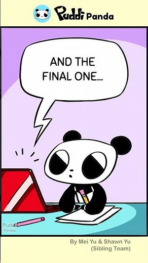 The Easiest Drawing Lesson? 🎨🐼 Puddi Panda Comic #shorts #puddipanda #artist
