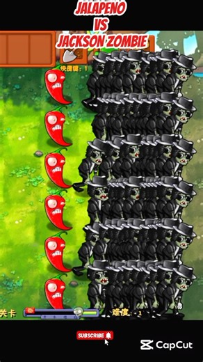 *JALAPENO VS JACKSON ZOMBIE*#shorts #short #pvz #youtubeshorts #shortvideo #pvzfusion #gaming #games