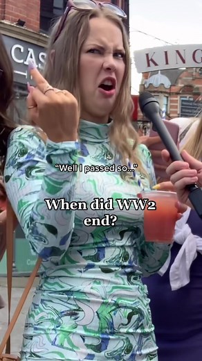 When did WW2 end? Do you think her friend knows? 👀😂